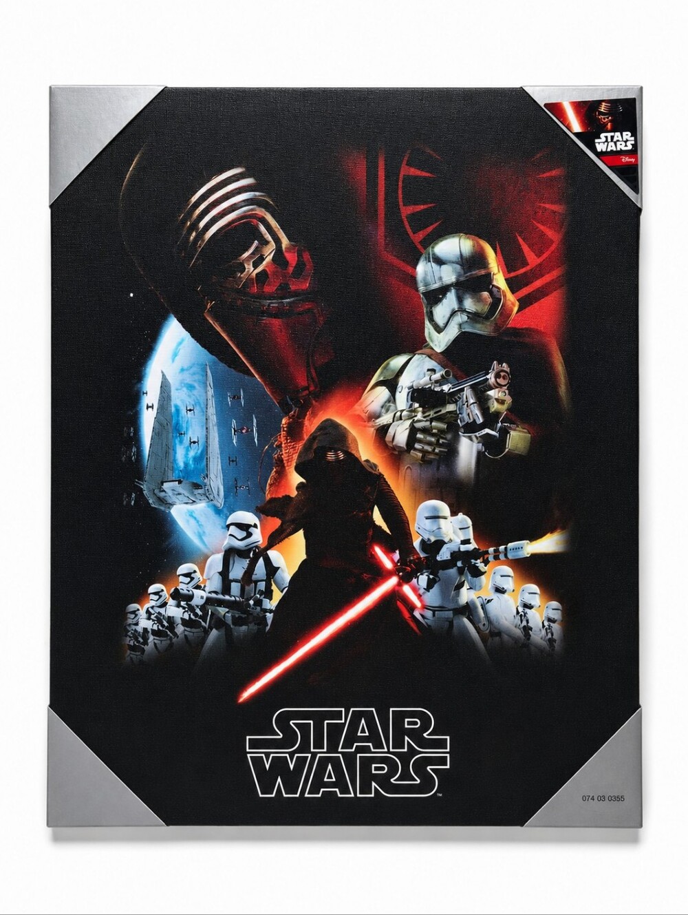 Disney Star Wars: The Force Awakens Framed Wall Art Print Kylo Ren Stormtroopers